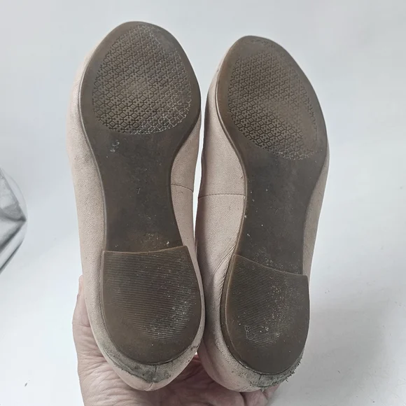 Tory Burch Benton 2 Ballet Flats Nappa Leather Seashell Pink Goan Sand Size 7 - Picture 6 of 11